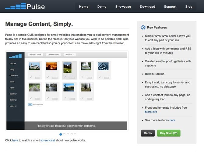 pulse content management system