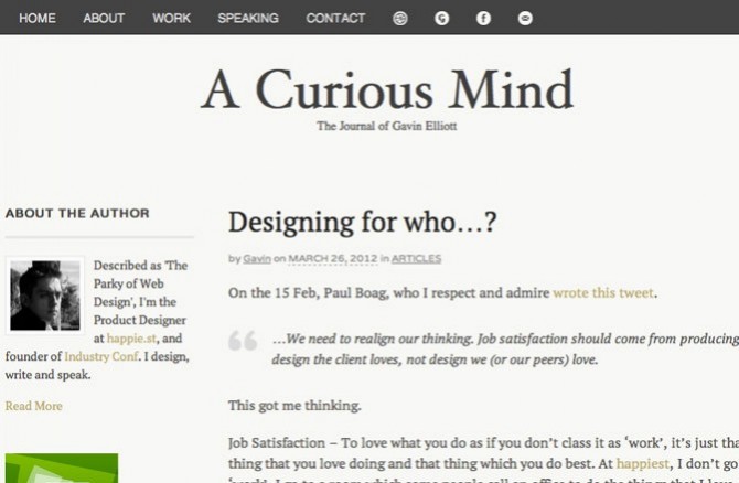 a curious mind blog