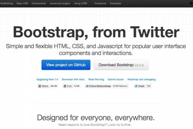 Bootstrap from Twitter