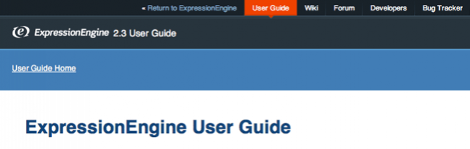the expressionengine user guide