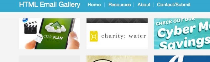 html email gallery