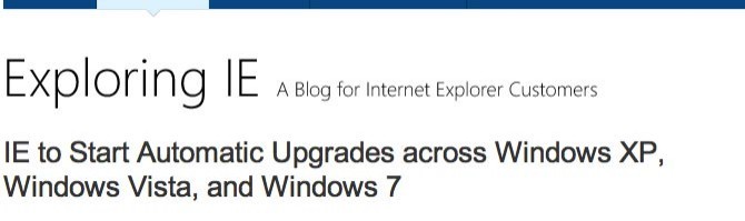 internet explorer 6 and 7 undated automatically