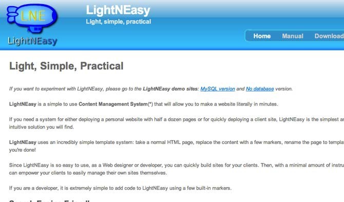 LightnEasy cms