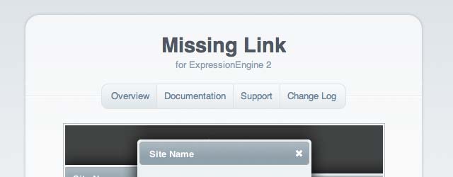 Missing Link expressionengine add-on