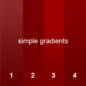 examples of Photoshop gradients for web interface design