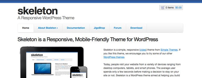 wordpress skeleton theme