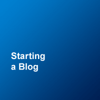 Starting A Blog