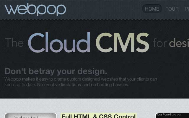 WebPop cloud based CMS