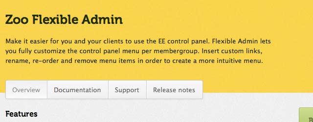 Zoo Flexible Admin for the EE control panel